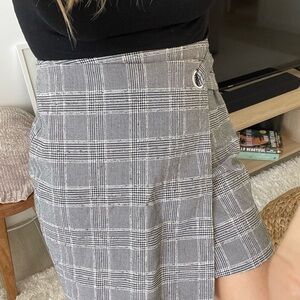 H&M Grey Wrap Skirt